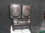 Магнитофон кассетный Atlanta с двумя колонками с радио, фото №12