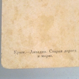 Почтовая карточка - Крым - Ливадия - Старая дорога к морю - Изд.: Крымгосиздат - 30-е гг, фото №6