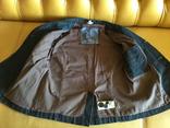 Двубортная джинсовая куртка, новая, р.120см/7лет, фото №7