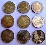 Германия, комплект 2 евро*9 шт. 2006-2016 "Города Германии", фото №3