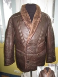 Натуральная мужская куртка - дублёнка. Испания. 46-48. Лот 19, фото №2