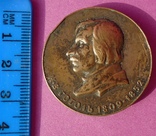 Настольная медаль старая Н.В.Гоголь., фото №2