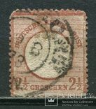 1872 Германия Орел с большим щитом 2, 1/2 Gr, фото №2