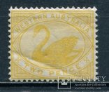 1898 Западная Австралия Черный лебедь вз.4 2р, фото №2