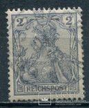 1900 Германия стандарт "REICHSPOST" 2 pfg, фото №2