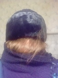 Шикарный теплый комплект шапка и шарф с отделкой под мутона, numer zdjęcia 2