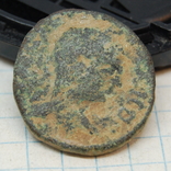 Монета Каракалла (?), г. Кесария Приморская. Провинциальная бронза, фото №2