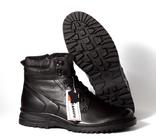 Ботинки Kangfu Черные Высокие Натуральная Кожа + Нат мех 40 размер 26,5 см стелька, фото №7