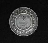 Тунис 2 франка 1911 год, фото 2