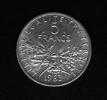 5 франков Франция 1963 год, фото 3