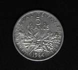 5 франков Франция 1964 год, фото 3