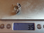 Серьги серебро 925 проба. Камни., фото №8