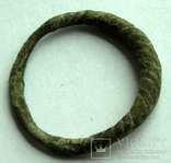 Псевдовитое кольцо Патина классическая темно-зеленая внутр диам. 19-20мм, Лот 3379, фото №2