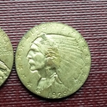 2 dolary i 50 centów 1929 r. Indianin USA (kopia), numer zdjęcia 2