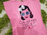 Яркая стильная футболка, цвет - розовый., photo number 7
