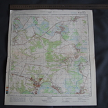 Карта генштаб Ладан Черниговская обл. 1:50000, фото №2
