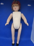 Фарфоровая кукла на резинках. Шотландка., фото №2