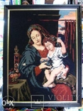 Икона "Мадонна с Младенцем", гобелен, 50-е гг ХХ века, Германия, фото №2