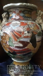 Старинная ваза сатцума с крышкой высота - 40 см, фото №9