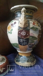 Старинная ваза сатцума с крышкой высота - 40 см, фото №11