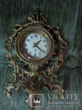  Каминные часы Виктория, ХIХ век. бронза, Франция, фото №9