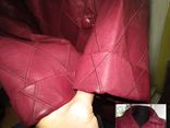 Большая стильная женская кожаная куртка ELEGANCE. Лот 239, фото №5
