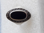 Кольцо серебро № 925, фото №3