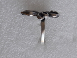 Кольцо серебро № 925, фото №4