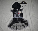 Платье Halloween Хэллоуин Скелет сердце карнавал маскарад утренник пираты карибского моря, фото №5