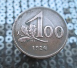  100 крон 1924 г., фото №2