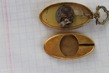Часы Swiss Brosher серебро позолота кулон, фото №3