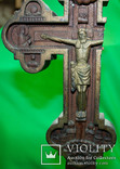 Деревянный резной крест, высота 55 см, 1926 год, фото №5