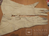 Шкіряні лайкові рукавички з Galeries Lafayette, фото №2