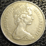 10 нових пенсів Британія 1973 велика, фото №3