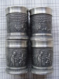 Коллекционный набор рюмок стопок (4 штуки) Клеймо., фото №2