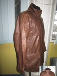 Оригинальная утеплённая мужская куртка ECHTES LEDER. 100% кожа. Лот 49, фото №8