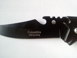 Нож выкидушка Колмамбия 21см с открывашкой, фото №4