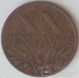 Португалия 20 центавос 1955, фото №2