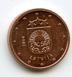 Латвия: 1 евроцент из стартового пакета, фото №2