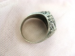 Мужской перстень, металл, камень, фото №4
