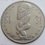 1 доллар о.Кука 1972, фото №2