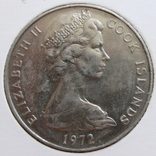 1 доллар о.Кука 1972, фото №3