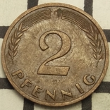 Німеччина 2 пфеніга, 1960, фото №2