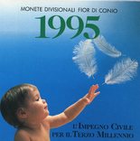 Сан Марино 10 лир 1995 UNC из набора, фото №5