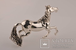 Статуэтка лошадь из ламинированного серебра., фото №2