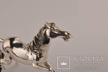 Статуэтка лошадь из ламинированного серебра., фото №3
