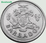 101. Барбадос 10 центов, 1990 год, фото №2