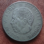 1 крона 1955 Швеция серебро   (М.6.35)~, фото №2