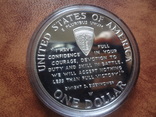 1 доллар 1995 США 2 мировая серебро, фото №5