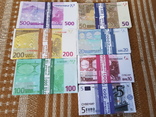 Сувенирные деньги Евро 7 пачек, фото №3